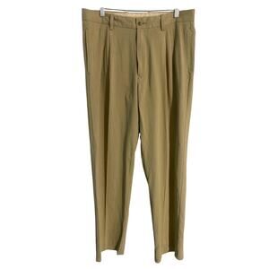 Tommy Bahama silk dress pants men’s size 33x32 tan pleated career office event